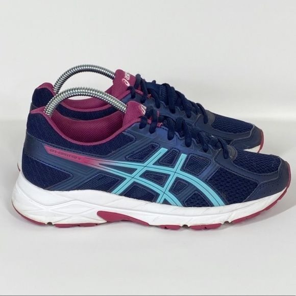 Asics Shoes - Asics WInebs Gel Contend 4 Running Shoes Size 7 Blue Purple